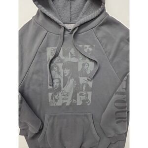Taylor Swift Hoodie Mens M Gray The Eras Tour Concert Pullover Album Collage